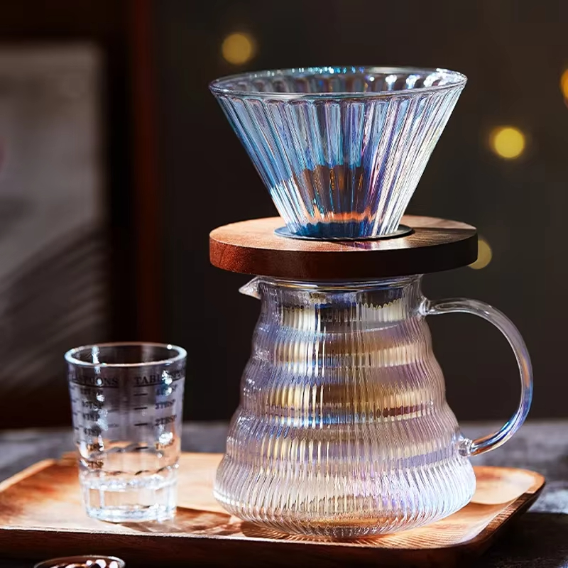 Coffee Equipment Pour Over - Kolorowy zestaw do kawy przelewowej, dripper,
